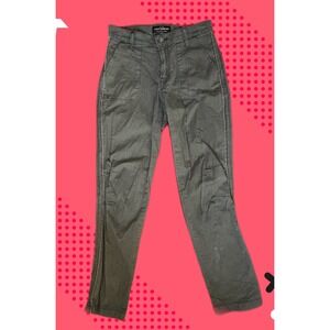 Lucky Brand The Cargo Pants Charcoal Gray Slim Straight Side Stripe Womens 0/25